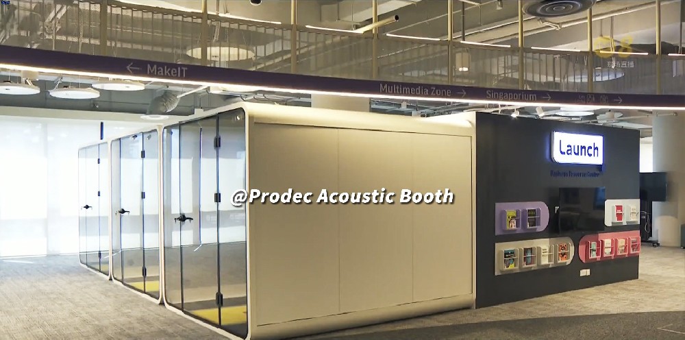 Library furniture trend - office booth work pods