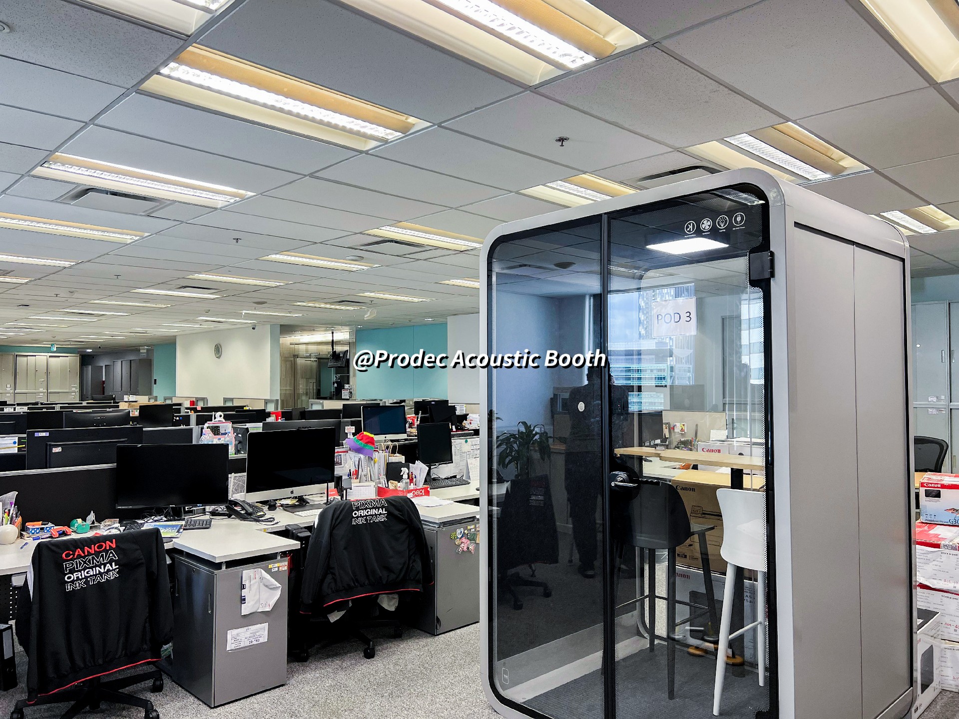 Canon Thailand Headquarters Office Project: The Perfect Fusion of Innovation and Workspace Environment, Soundproof Booths Enhance the Creation of a Quiet and Efficient Office Space