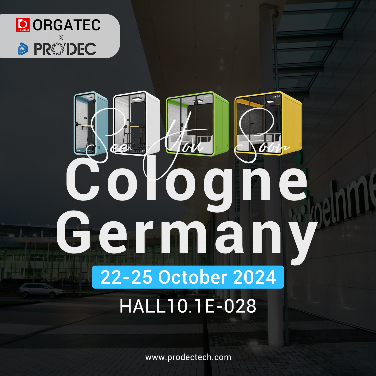 Prodec acoustic ORGATEC Invitation