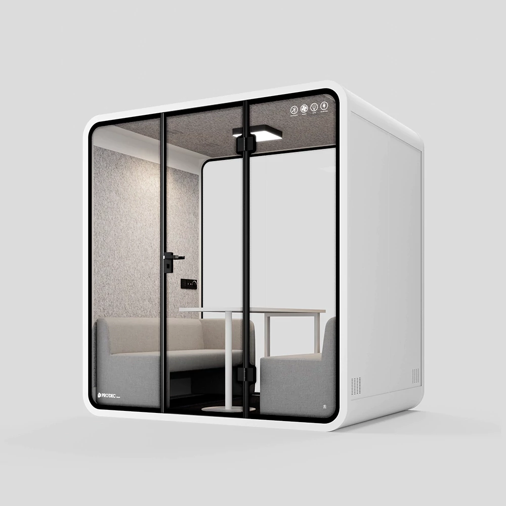 L size meeting pod souproof booth for 4 pax